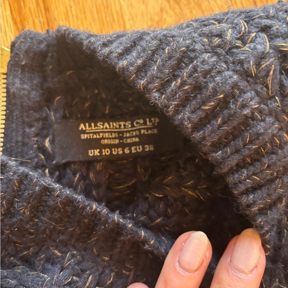 All Saints wool sweater sz 6 - Picture 3 of 5